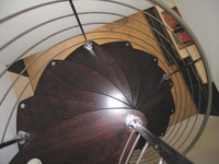 58 S/Steel-Wooden Spiral 03 Marretti Stairs Brisbane